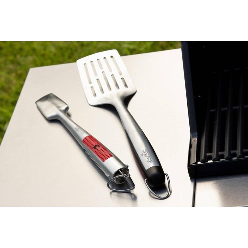 Set 2 ustensile din inox pentru gratar Premium Char-Broil 140543