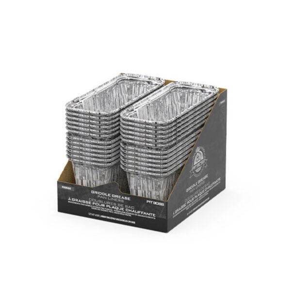 Set 6 tavi de colectare grasime din aluminiu pentru gratar tip plancha cu 5 arzatoare Pit Boss Ultimate Plancha 40970