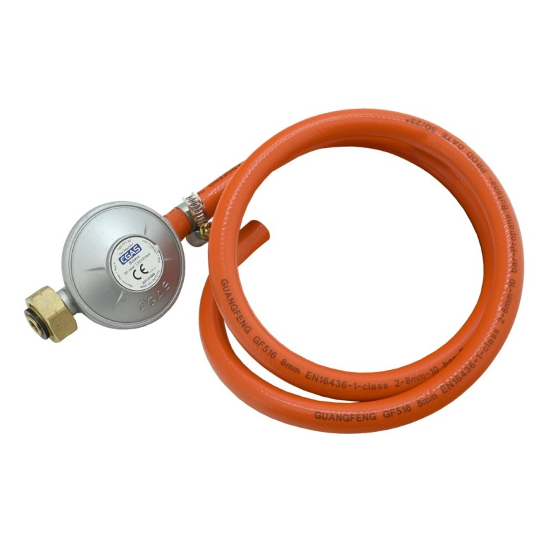 Set regulator de gaz 30mbar cu furtun 0.9m Cattara, EN16129 - TT13606