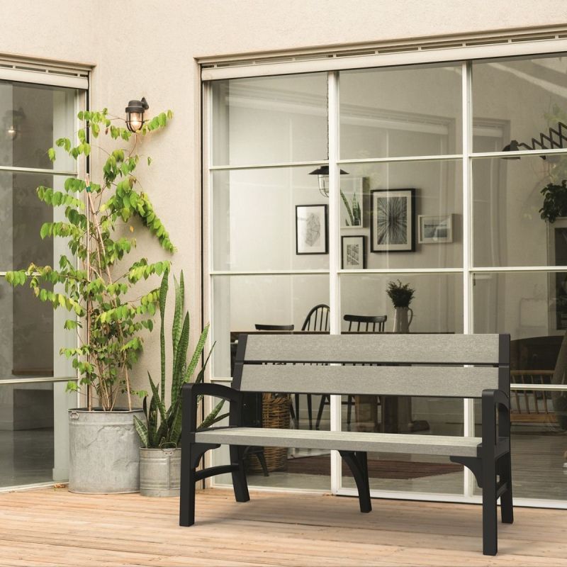 Set mobilier gradina gri-maroniu Keter Montero