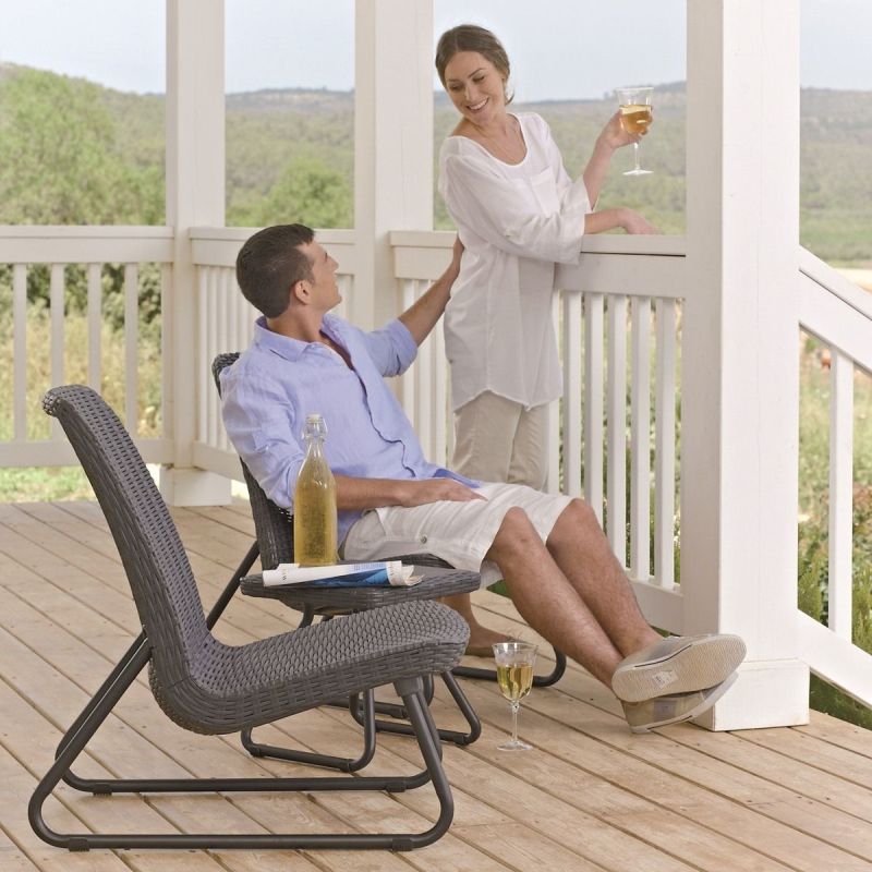 Set mobilier gradina antracit Keter Rio Patio