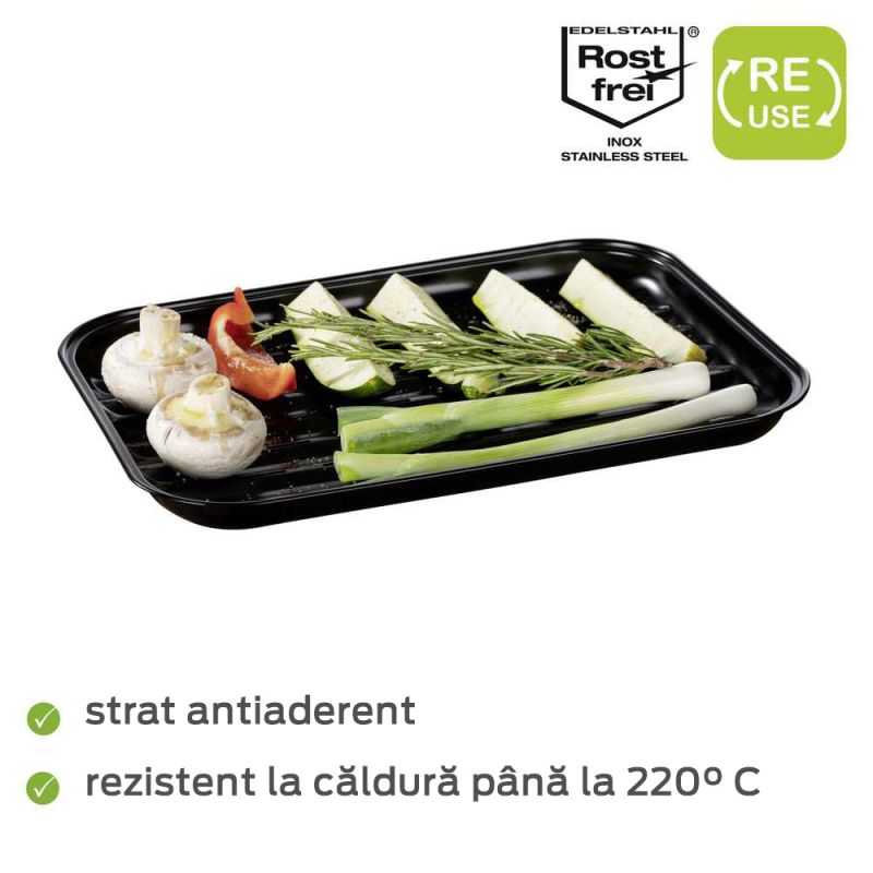 Tava pentru gratar Luca Wenko Black Outdoor Kitchen 55101100