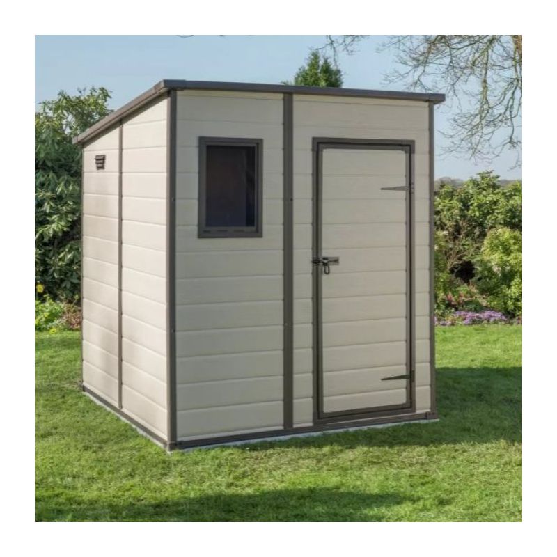 Casuta de gradina bej Keter Manor 6x6 255142