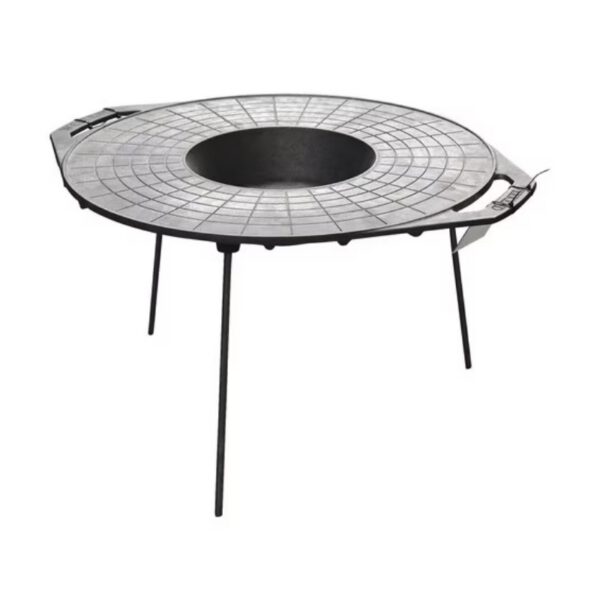 Disc din fonta natur, diametru 50 cm, cu groapa pentru prajire, culoare negru, BRENTON, BRNT05
