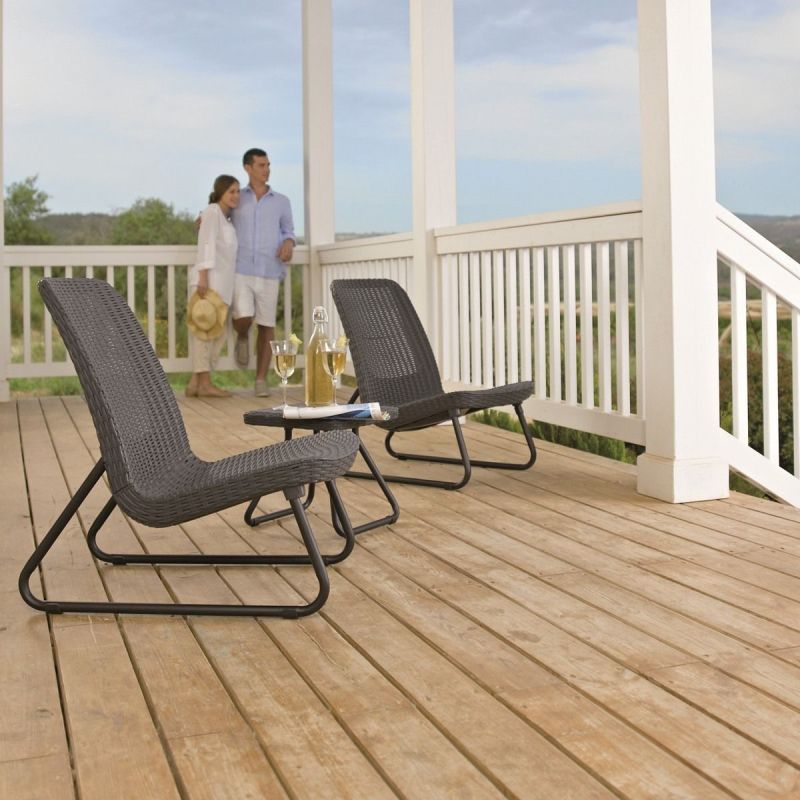 Set mobilier gradina antracit Keter Rio Patio
