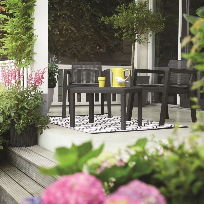 Set mobilier gradina graphite Keter Emily