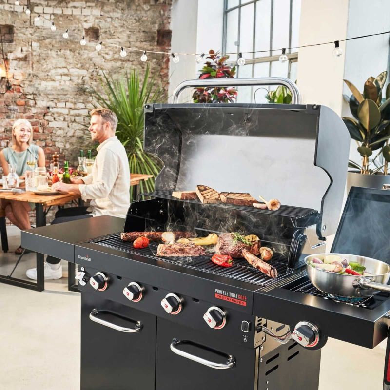 Gratar pe gaz Char-Broil Professional Core B 4, grile din fonta, TRU-Infrared 140916