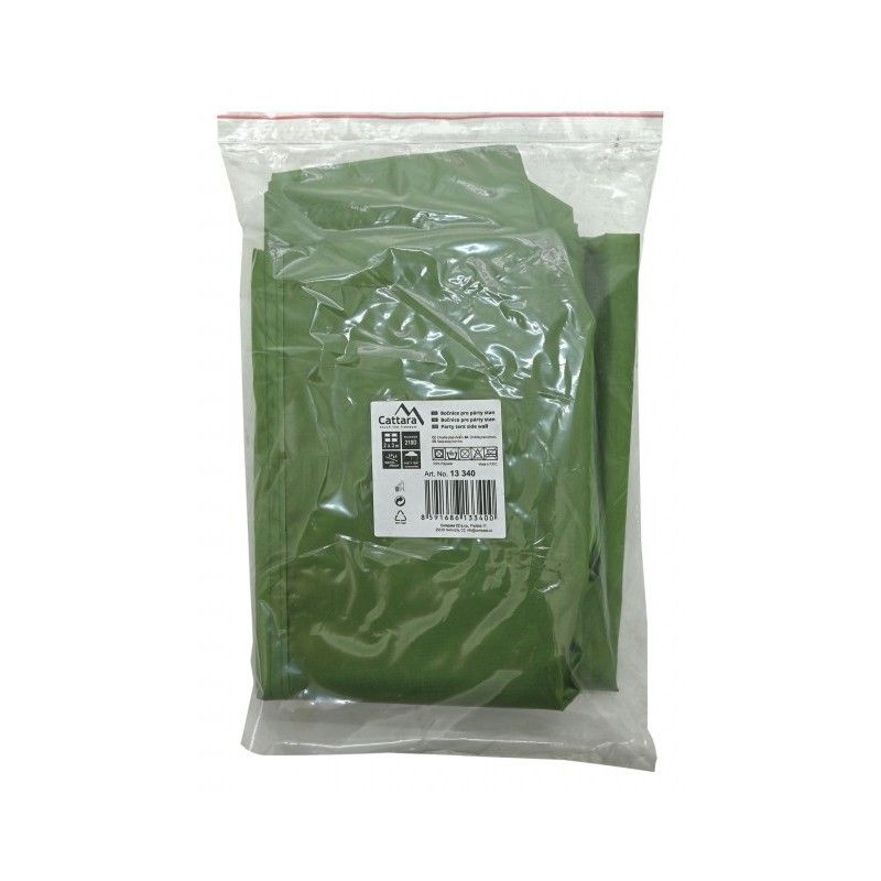 Perete lateral impermeabil pentru pavilion Cattara 2 x 3m verde - TT13340