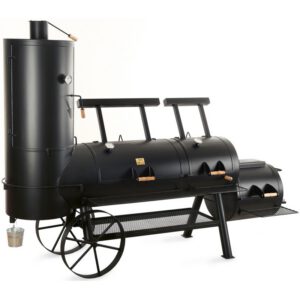 Gratar pe carbuni cu afumatoare JOE's Barbeque Smoker 24 inci Extended Catering JS-33825