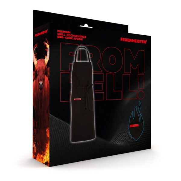 Sort din material textil pentru gratar Premium Feuermeister negru 1210FM0002 cu emblema personalizabila