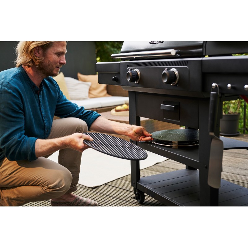 Gratar pe gaz tip plancha, grill si cuptor de pizza cu 2 arzatoare Char-Broil Versa-Tile Griddle 140241