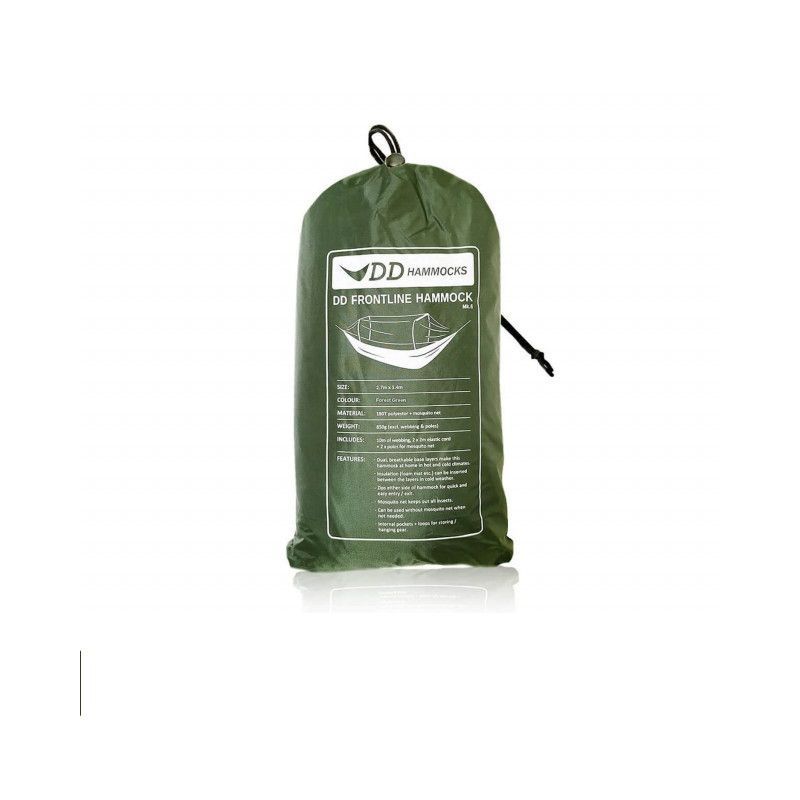 Hamac Frontline Forest Green DD Hammocks 2.7m x 1.4m - 0707273931535