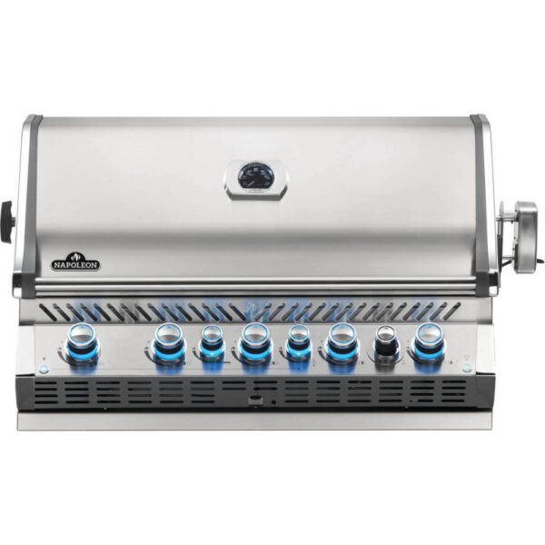 Gratar incorporabil pe gaz din inox 6 arzatoare, arzator spate infrarosu Napoleon Prestige PRO 665 RB BIPRO665RBPSS-3