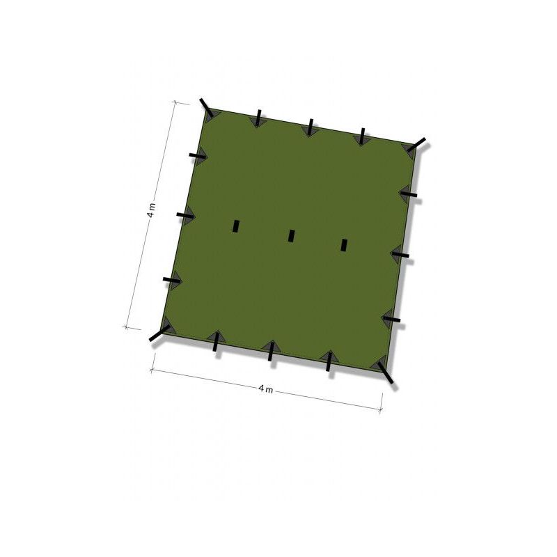 Tenda 4x4 Prelata Olive Green DDHammocks - 0610370597170