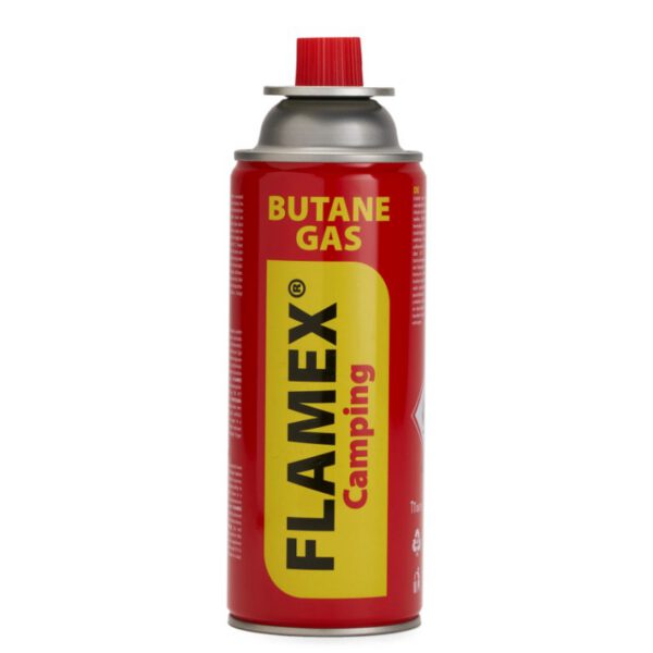 Butelie cu gaz, tip spray, cu valva, 227 grame, pentru aragaz camping, Flamex 10798