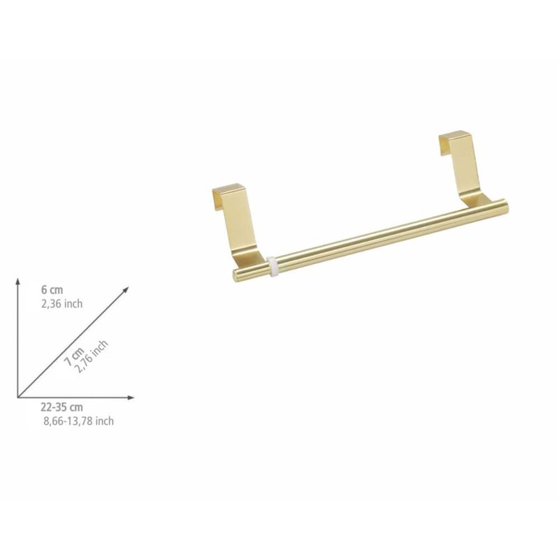 Suport telescopic pentru prosop din otel inoxidabil Wenko Grace Gold 53248100