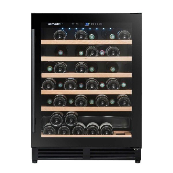 Racitor de vin, 51 sticle, compresor, incorporabil, Climadiff CBU51S2B 59,5 x 57,5 x 82 cm