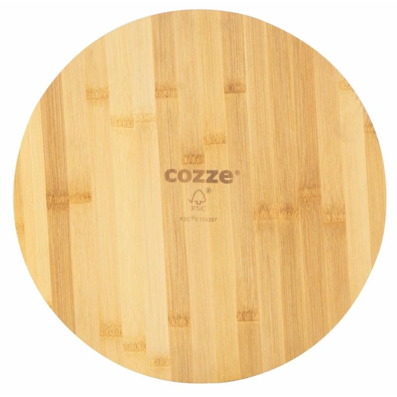 Tocator din bambus pentru pizza Cozze diametru 35 x 1,2 cm 90314