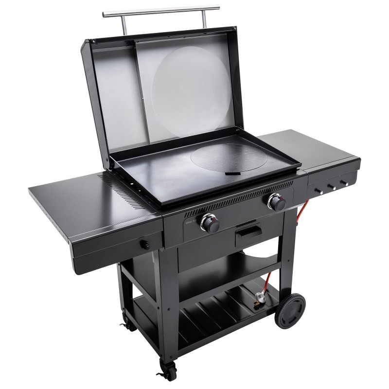 Gratar pe gaz tip plancha, grill si cuptor de pizza cu 2 arzatoare Char-Broil Versa-Tile Griddle 140241