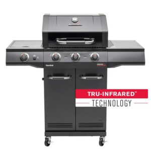 Gratar pe gaz Char-Broil Advantage Core B3 cu 3 arzatoare si arzator lateral, grile din fonta, TRU-Infrared 140970