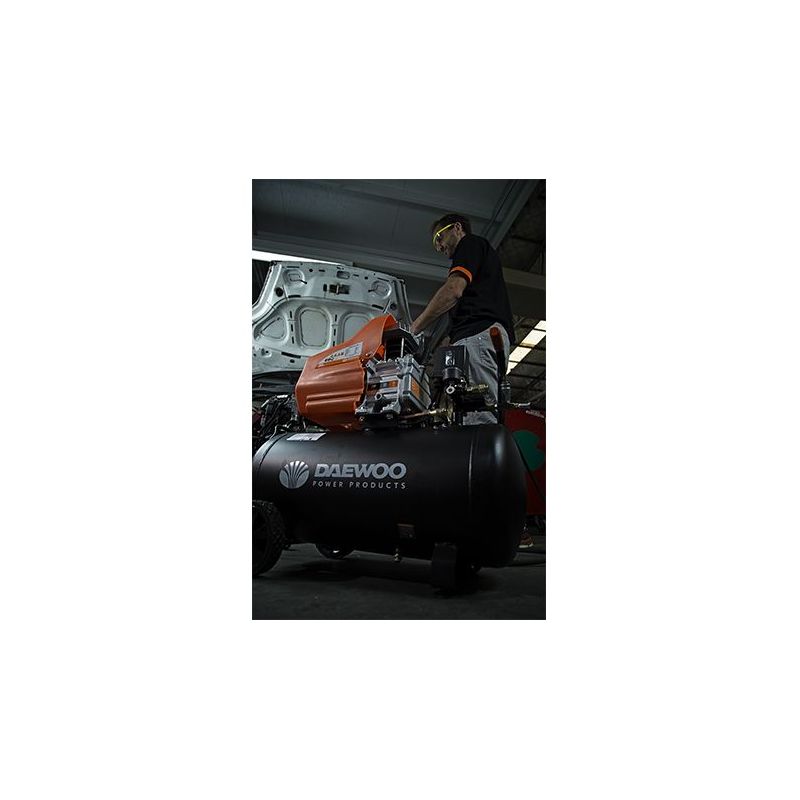 Compresor Daewoo DAAC24DN, 24 L, 2 CP, 195 L/min, 8 Bar DAAC24DN