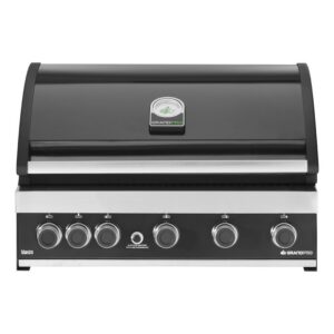 Gratar pe gaz cu 6 arzatoare (5 inox si 1 infrarosu), incastrabil, grile si plita fonta, Grandhall Grandpro Maxim G5 K05000387A