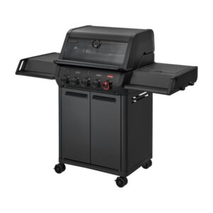 Gratar pe gaz, 3 arzatoare inox, arzator infrarosu, grile fonta, Enders Monroe Pro 3 SIKR Turbo Shadow, 836433