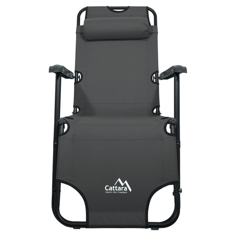 Fotoliu Camping Cattara Comfort Antracit TT13513