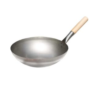 Set tigaie wok 30 cm si stativ rotund pentru arzator lateral ALL GRILL 19999WR