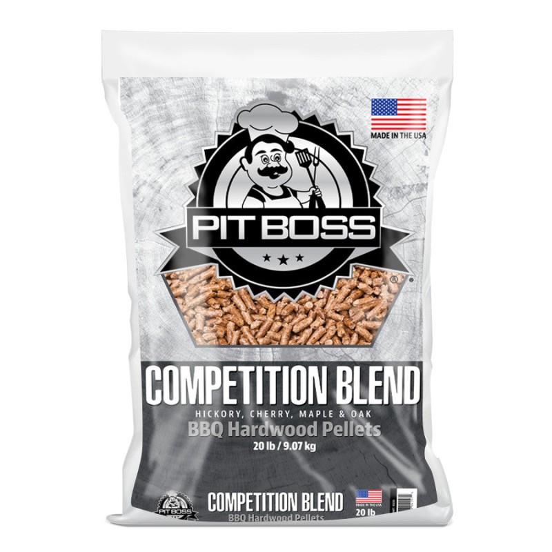 Peleti pentru grill 9 kg, hickory, cires, arțar si stejar, Pit Boss Competition Blend 55235