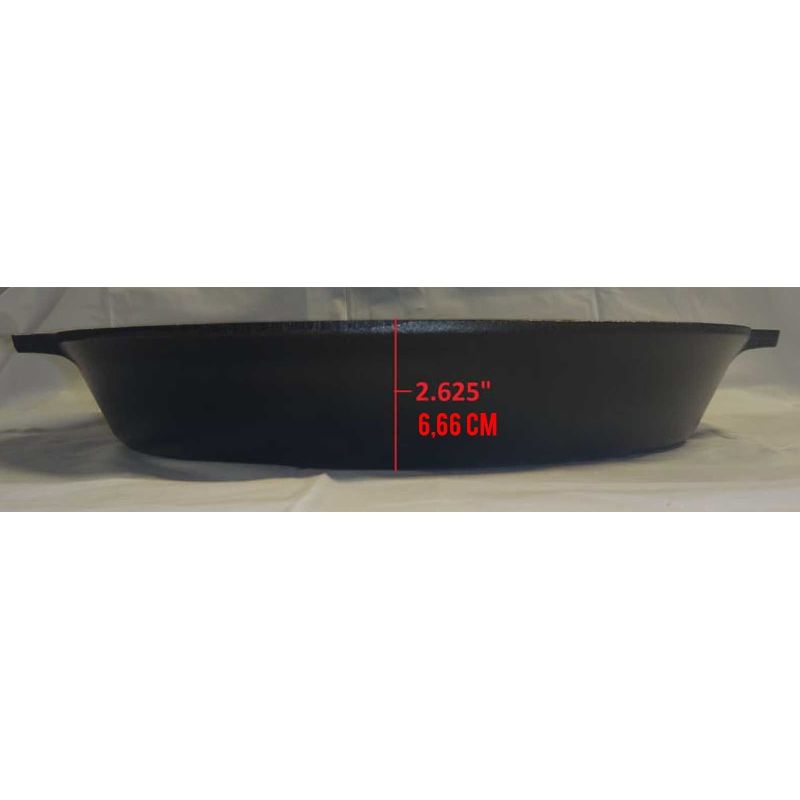 Tigaie adanca rotunda din fonta cu manere Lodge 43 cm L-17SK3
