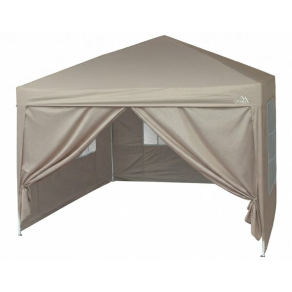 Pavilion de gradina cu pereti Cattara Palace, 3x3m, rezistent la apa si la UV, inaltime 2.5m, schelet otel - TT13348