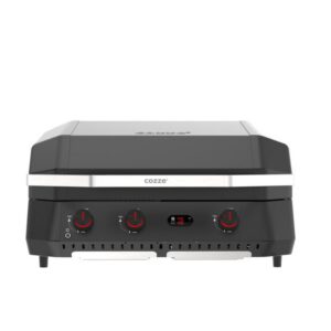 Gratar pe gaz tip plancha si grill cu 3 arzatoare si capac G-800 Combo Cozze 90505
