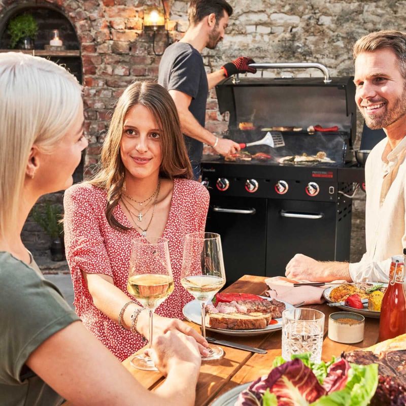 Gratar pe gaz Char-Broil Professional Core B 4, grile din fonta, TRU-Infrared 140916