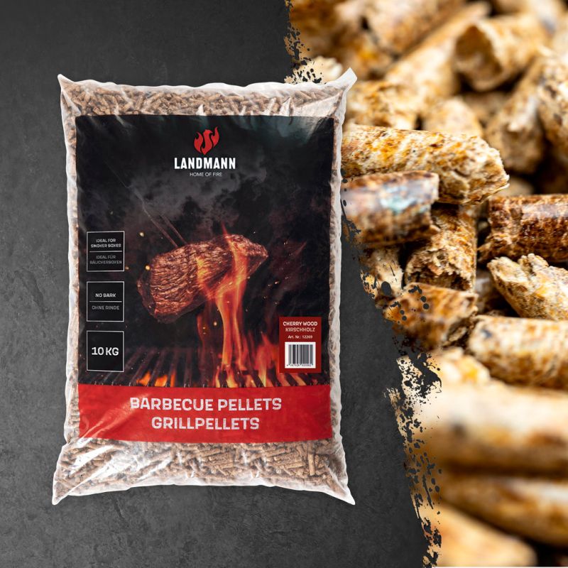 Peleti pentru grill Landmann 12269, lemn de cires, 10 Kg