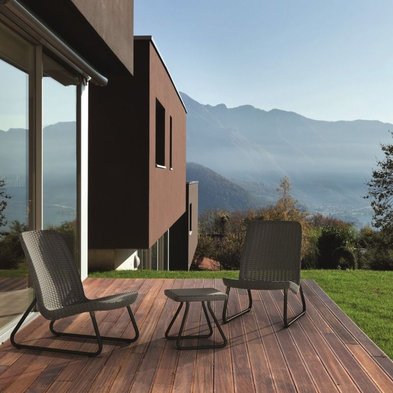 Set mobilier gradina antracit Keter Rio Patio