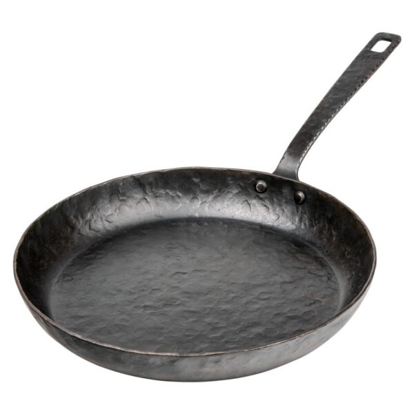 Tigaie cu maner lung din otel carbon 28 cm Forged ESFRYPAN1H28
