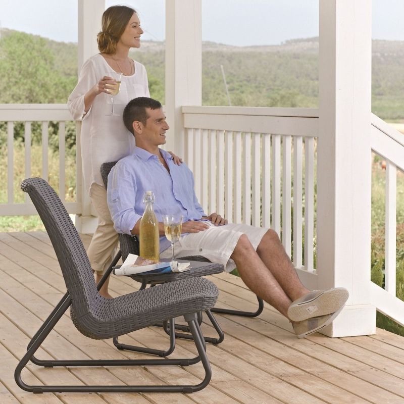 Set mobilier gradina antracit Keter Rio Patio