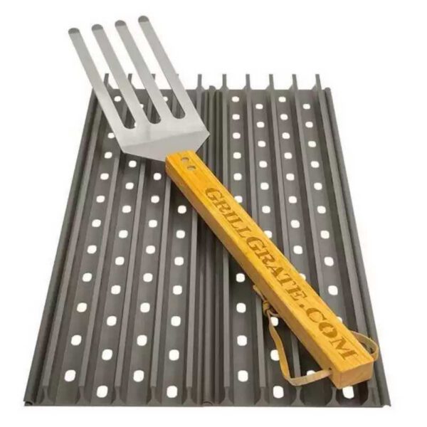 Set 2 grile pentru gratar de 44 x 13 cm si spatula GrillGrate WGG17.375K