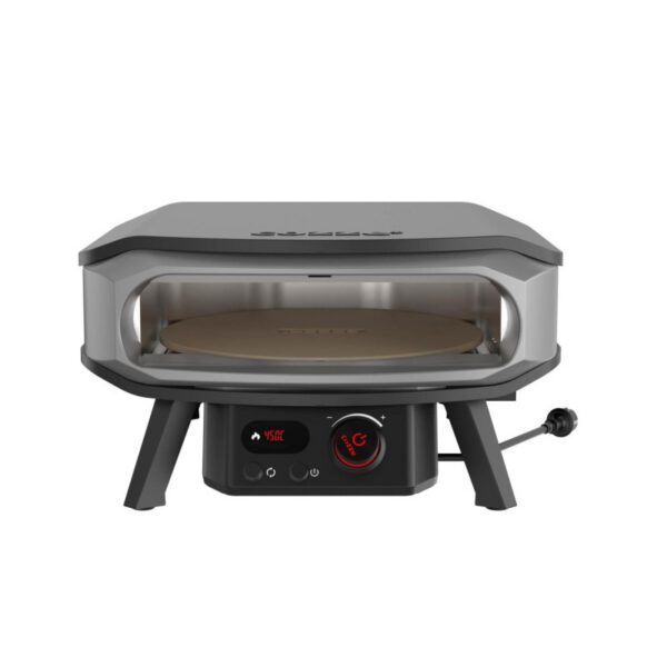 Cuptor pentru pizza electric cu piatra rotativa control digital temperatura Premium Rotate 17 inci 43 cm 230V 2.200W Cozze 90448