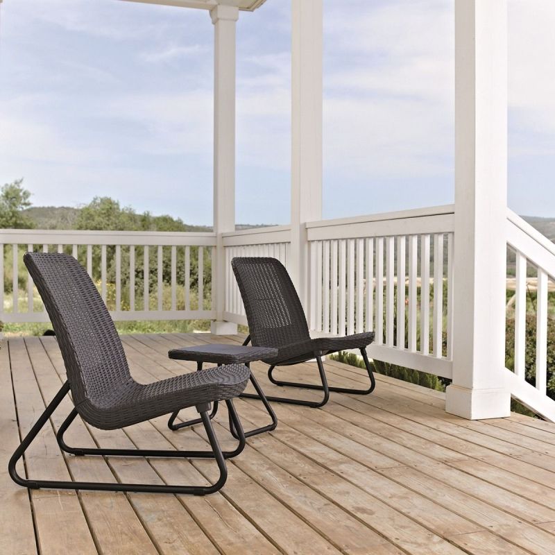 Set mobilier gradina antracit Keter Rio Patio