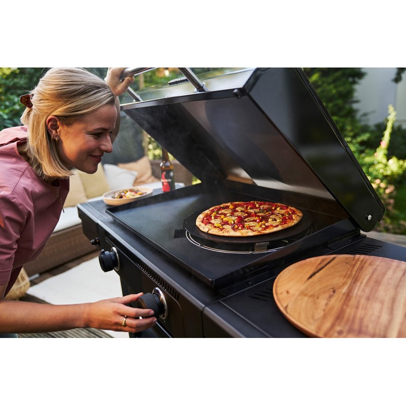 Gratar pe gaz tip plancha, grill si cuptor de pizza cu 2 arzatoare Char-Broil Versa-Tile Griddle 140241