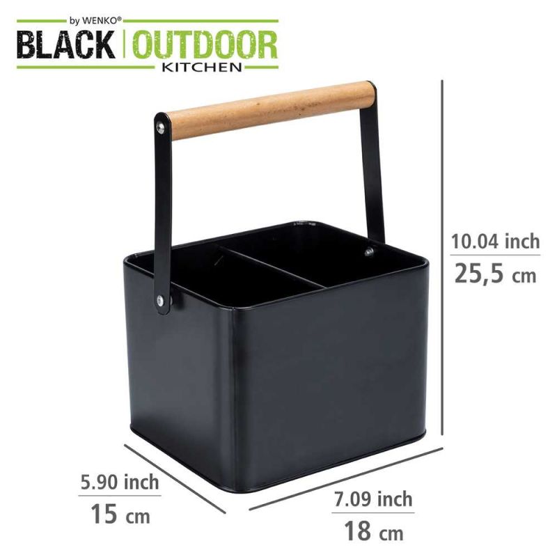 Suport pentru ustensile cu maner Baco Wenko Black Outdoor Kitchen 55023100