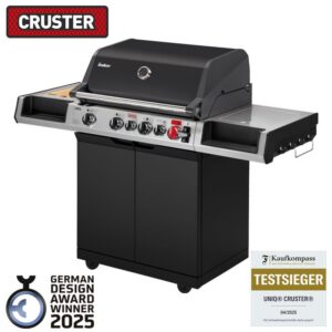 Gratar pe gaz, 4 arzatoare inox, arzator infrarosu ajustabil, grile fonta, Enders Uniq 4 IK Cruster 870233