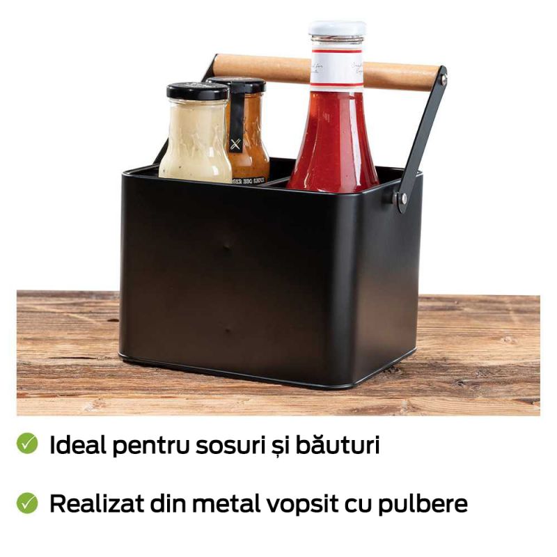 Suport pentru ustensile cu maner Baco Wenko Black Outdoor Kitchen 55023100