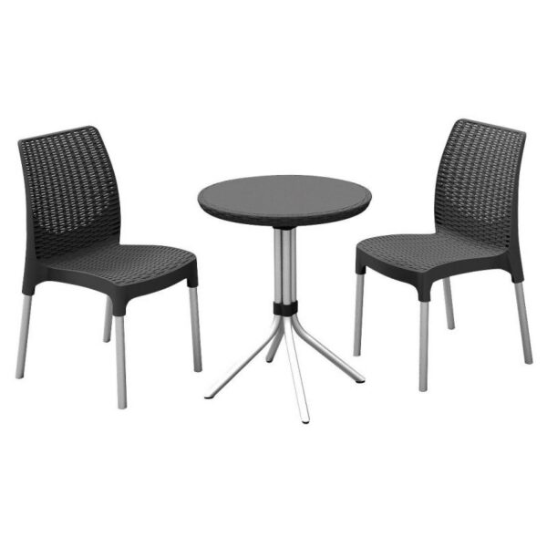 Set mobilier gradina antracit Keter Chelsea