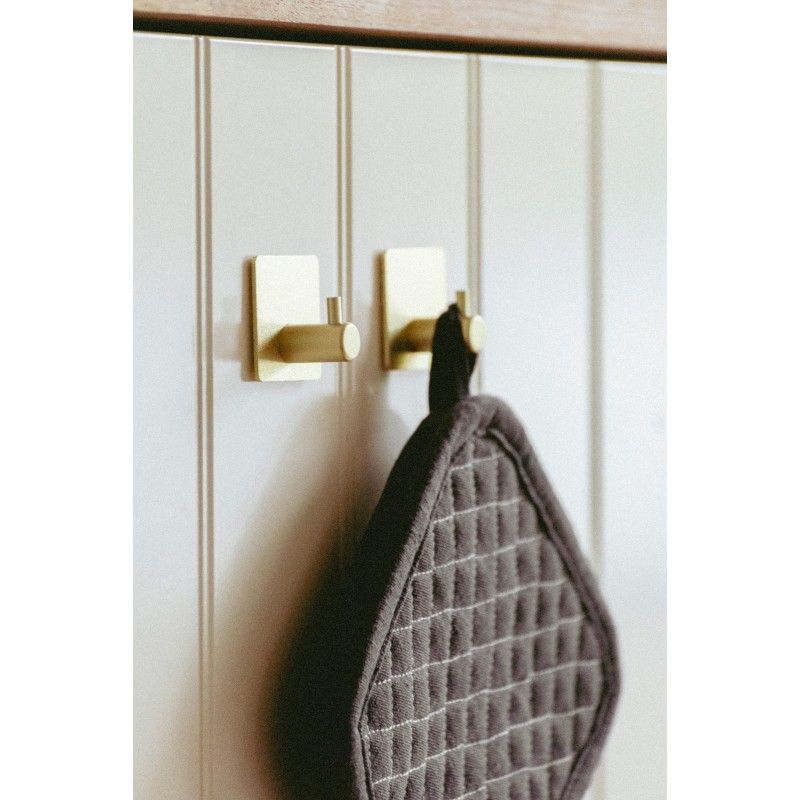Set 2 carlige patrate Wenko Aluminium Ureo auriu mat 54860100