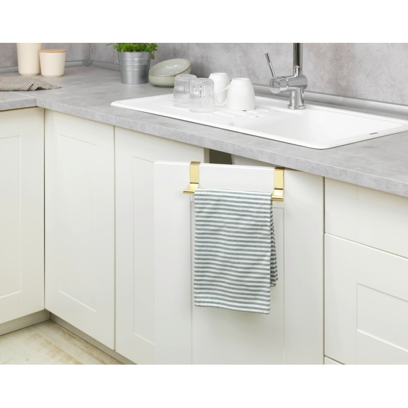 Suport telescopic pentru prosop din otel inoxidabil Wenko Grace Gold 53248100