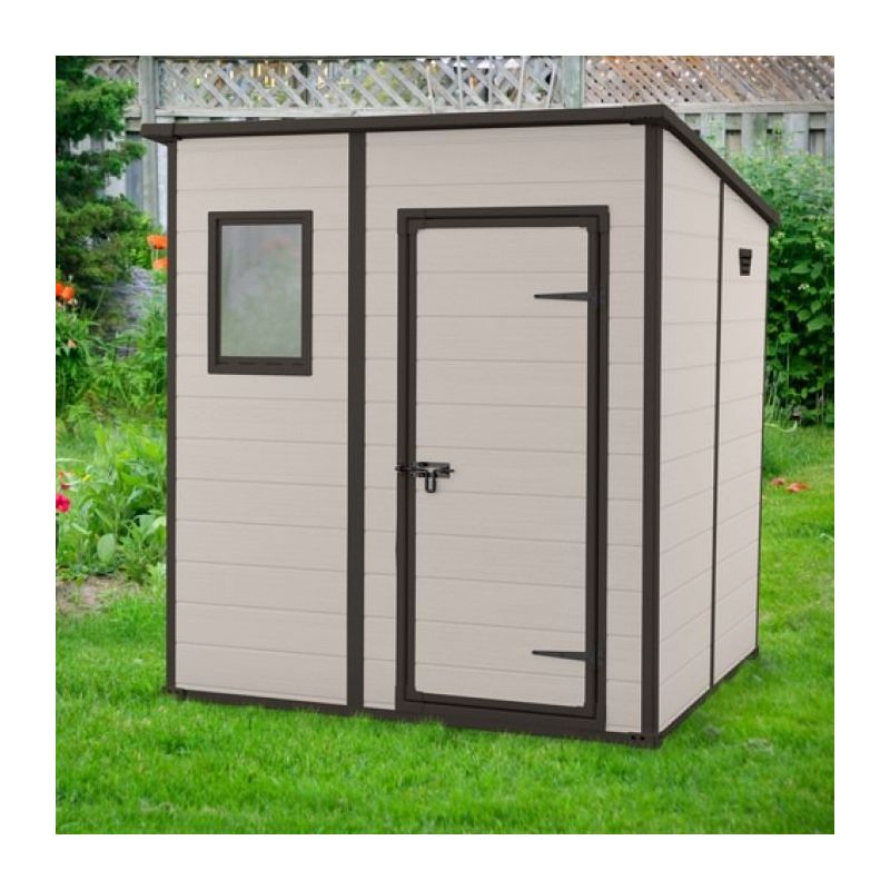 Casuta de gradina bej Keter Manor 6x6 255142