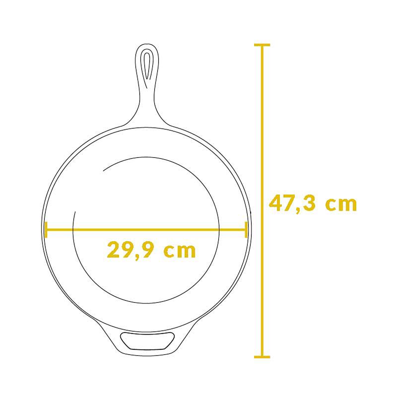 Tigaie inalta rotunda din fonta cu maner Lodge 30,5 cm L-10DSK3